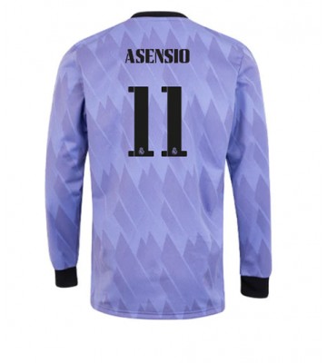 Real Madrid Marco Asensio #11 Bortedrakt 2022-23 Langermet